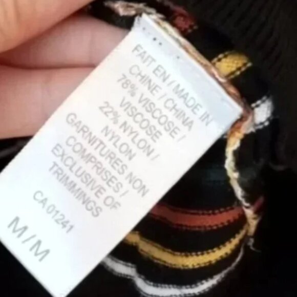 Twik by Simon's striped sweater like new. Barely used. Medium. - Picture 4 of 4